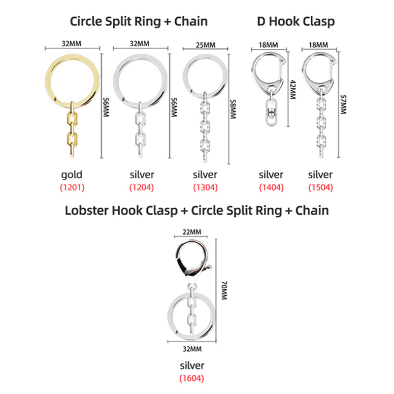 Custom Hot Stamping Epoxy Acrylic Keychains - VOGRACE