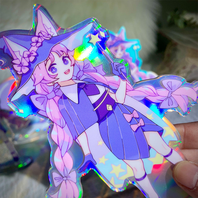 Custom Opaque Holographic Acrylic Standees - VOGRACE