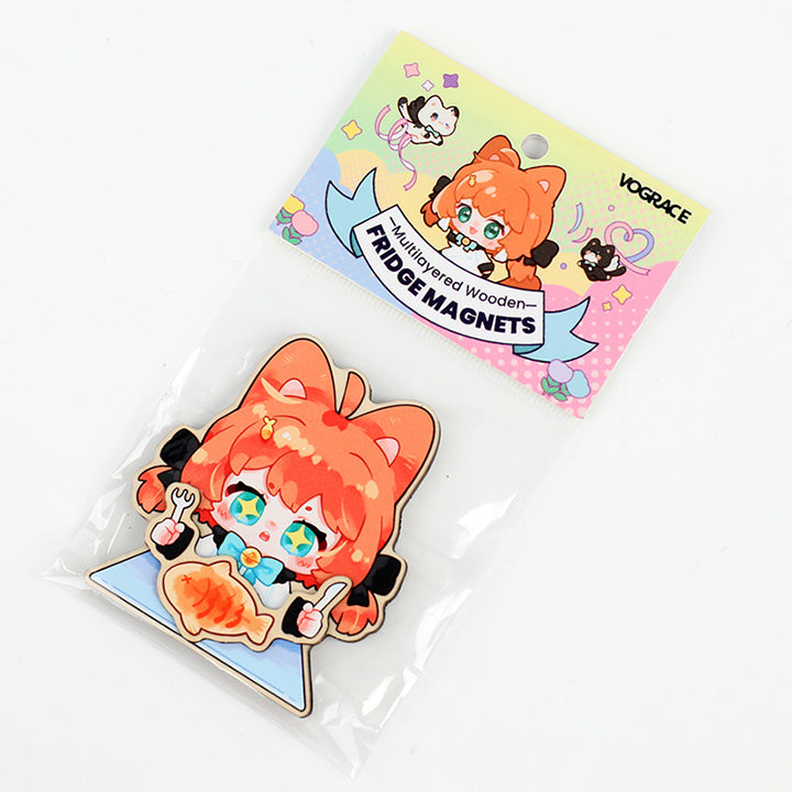 Custom Multilayer Wooden Fridge Magnets - VOGRACE