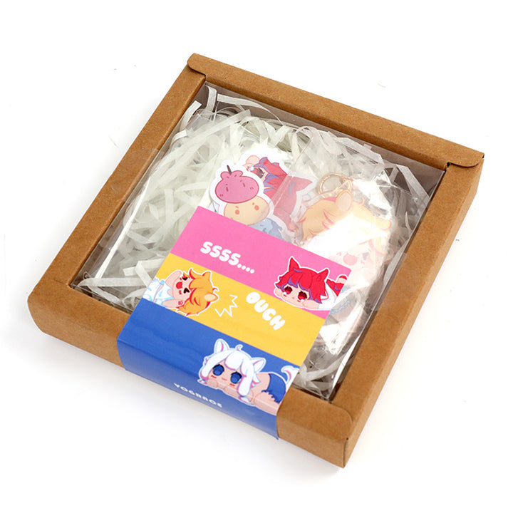 Custom Stickers + keychain sets Packing - VOGRACE