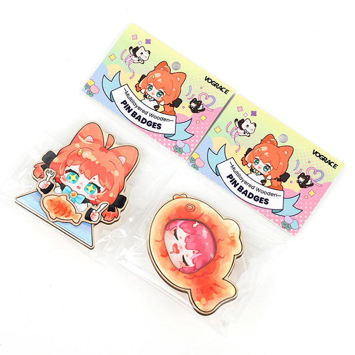 Custom Multilayer Wooden Pins - VOGRACE