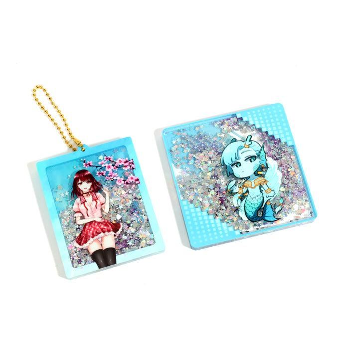 Custom Liquid Keychain Custom Quicksand Liquid Keychains – VOGRACE