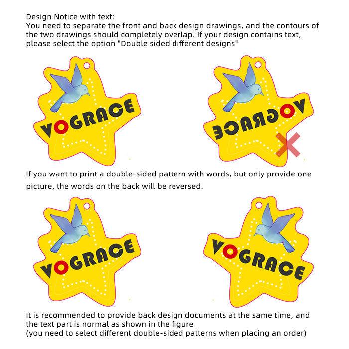 Custom Series Connection Clear Acrylic Charms - VOGRACE
